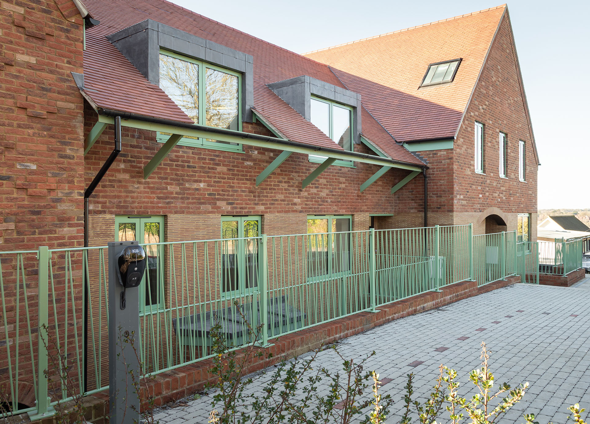 a residential project using linium bricks by Harp and Harp